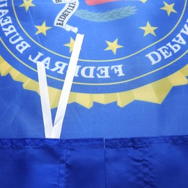 United States FBI Flag 2' x 3' for a pole - US Federal Bureau of Investigation flags 60 x 90 cm - Banner 2x3 ft with hole - AZ FLAG