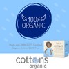 Cottons 100% Natural Cotton Teen Tampons, Mini (Light Flow), tampons