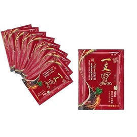 10 PACK Shampoo Tinte Instantáneo - Cubre Canas Naturalmente en tan solo 15 min. Jengibre shampoo con tinte paquete con 10 sobres de 30 grs c/u (rojo)
