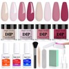 NLFOX 4 Colors Dipping Powder Starter Kit - Romantic Gentle