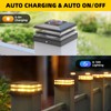 EXCMARK 4x4 Solar Post Cap Lights Outdoor Waterproof 8 Pack