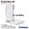 Pack of 10 Vitadisplays® Eco Bookend Corner, Book Holder, Shelf