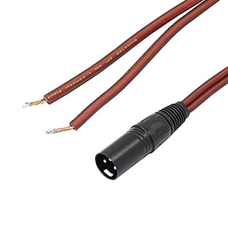 Gokoti XLR Speaker Wire, Speaker Bare Cable to XLR Plug,