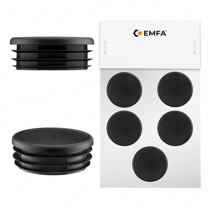 Lamellar plugs End caps for round pipe 40 mm 5