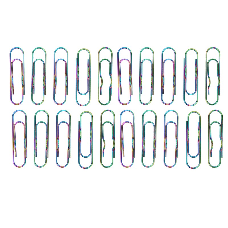 20pcs Metal Pen Clips Strong Clamping Force Rust Prevention Electroplating