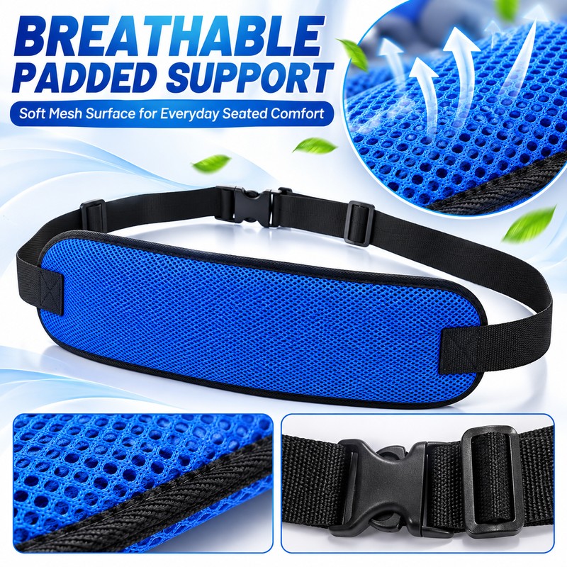 Adjustable Wheelchair Seat Belt for Secure Seating – Quick-Release Lap