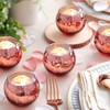 12 Pcs Rose Gold Candle Holders for Birthday Party Decorations-