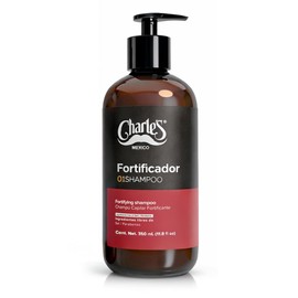 Charle's Shampoo Anticaída Fortificador - Sin Sales y Parabenos - Con Pantenol - Ayuda a Reducir la Caída del Cabello - Fortalecedor para Cabello Débil
