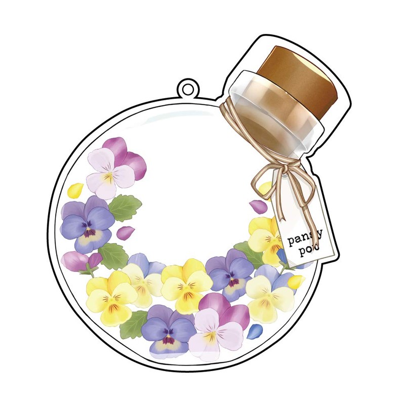 Hagoromo Acrylic Makeup Cover #Pansy Pot No.82305