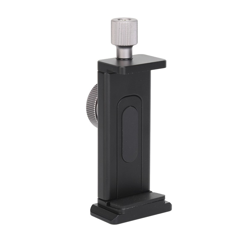 Phone Tripod Mount with Cold Shoe 1/4in Screw Hole Expandable