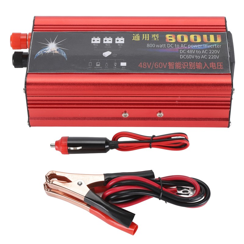 800W Solar Car Power Inverter DC48V 60V To AC220V Power