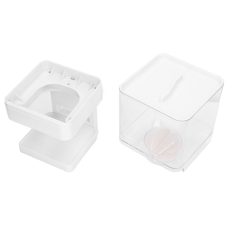 Cereal Dispenser 17.5oz Capacity Single Grid Grain Dispenser Transparent Plastic
