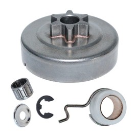 Gubeter Clutch Drum Kit with Pinion 3/8" - 6T for Stihl MS171 MS181 MS211 Chainsaws with Needle Bearing Clip Worm Gear