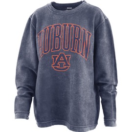 Royce Apparel Women's Long Sleeve Oversized Corded Top - Comfy Crew Neck Sweatshirt (Auburn) - XX-Large