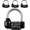 Shimeyao 4 Pcs Gym Locker Lock 5 Digit Combination Lock