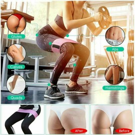 Resistance Booty Bands Hip Circle Loop Bands Set Gym Home Exercise Women - Ideal for Women's Fitness, Yoga, Pilates - Durable & Portable