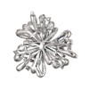 Clearine Stunning Multi Teardrop Round Austrian Crystal Rhinestone Cluster Brooch