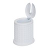 Bath Bliss Self Closing Lid Toilet Brush with Rim Scrubber
