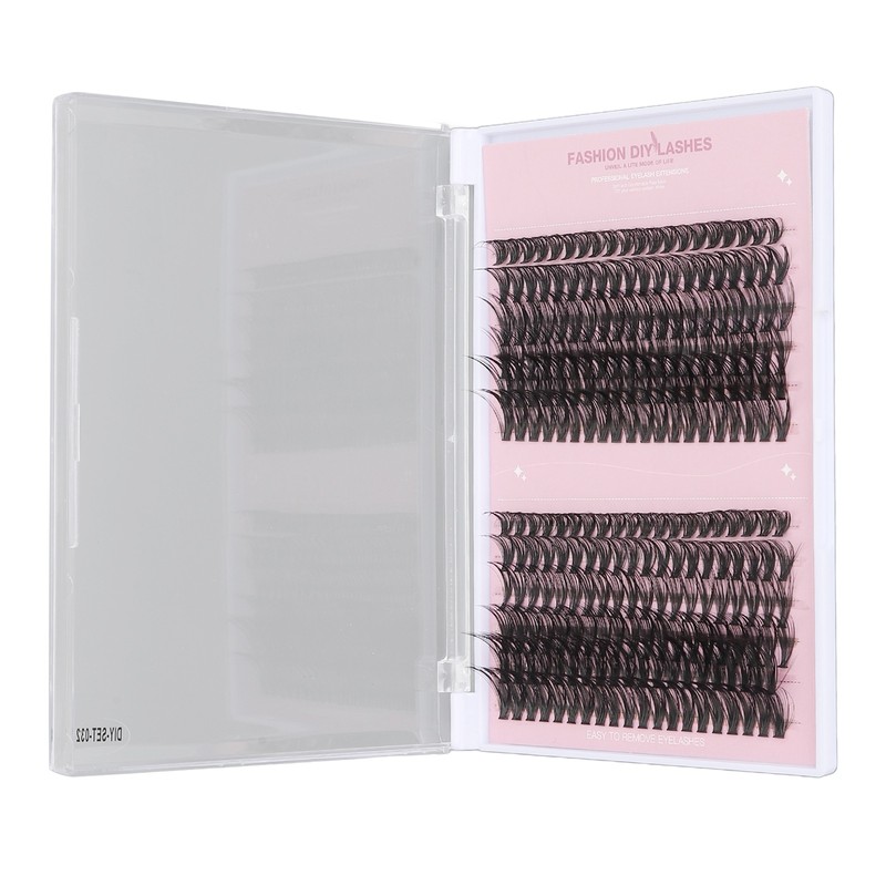 240 Pcs DIY Lash Extension Kit D Curl Cluster Lashes