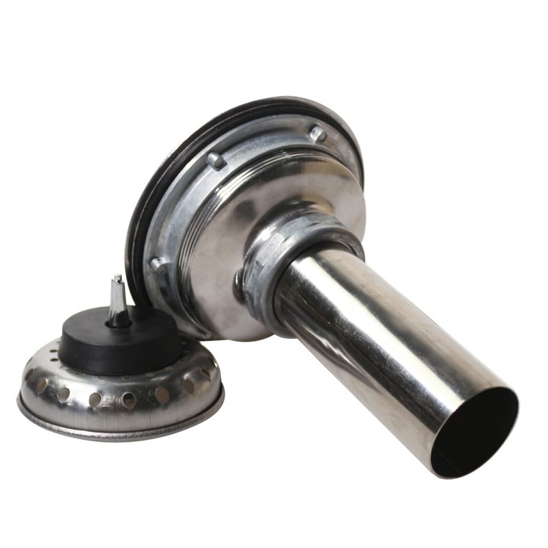 4-1/2'' Kitchen Sink Basket Strainer Waste Kit with Stainless Steel