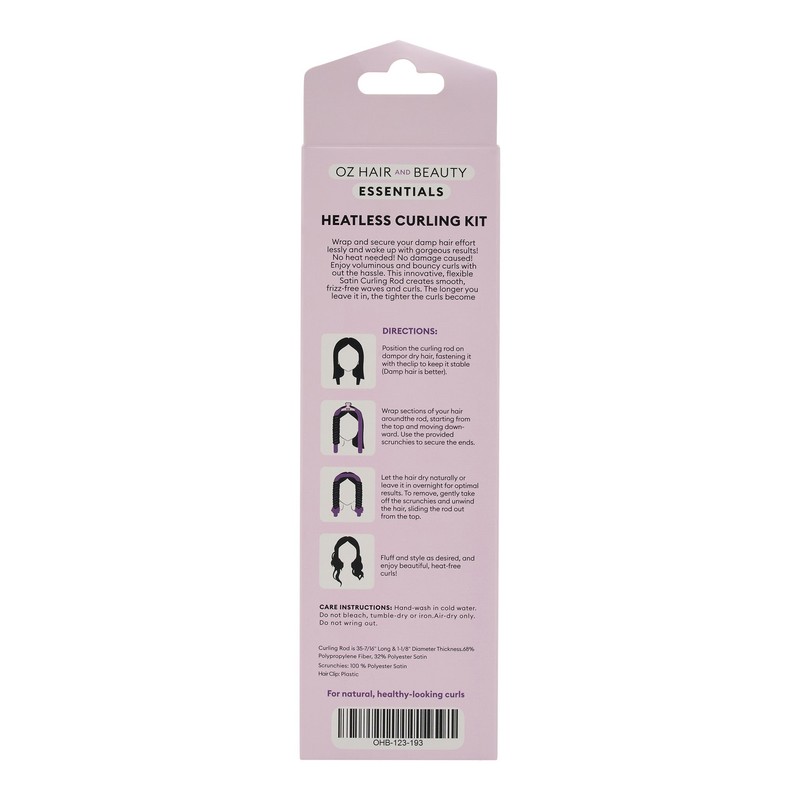 Oz Essentials Hair Heatless Curling Set