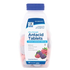 Quality Choice Extra Strength Assorted Berries Antacid Chewable 96 Each (2)