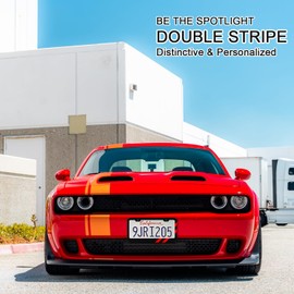 REMOCH 1PC Matte License Plate Frames for Dodge Charger Accessories Challenger Universal Solid Rust-Proof Aluminum License Plate Cover for Front and Rear Car Tags(Red Trim)