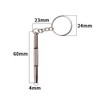 Glasses Multi-functional Triple Portable Three Glasses Screwdriver 2 Pcs Keychain