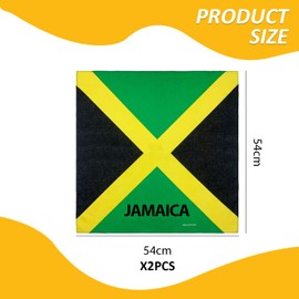 WUFGWBD 2Pcs Headscarf, Jamaican Headband, Women'S Headscarf, Green Headscarf, Women'S Headband, Jamaican Party Accessories