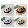 ECYC Ltd Unisex Panama Straw Hats Short Brim Fedora Straw