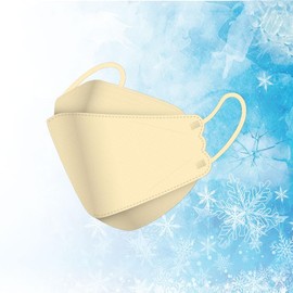 [MMR] 冷感マスク ふつうサイズ 30枚入り (２箱 60枚) ダイヤモンド型 立体 ひんやり ベージュ 接触冷感 3D 夏 冷たい ホワイト 不織布 立体 くちばし カラー 血色 小顔 息がしやすい 大人 女性 男性 使い捨て かぜ 風邪 花粉 アイプリティ