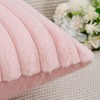 MADIZZ Set of 2 Faux Fur Plush Throw Pillow Covers