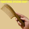 Grehge Wooden Comb with Handle Wood Comb for Women Hair