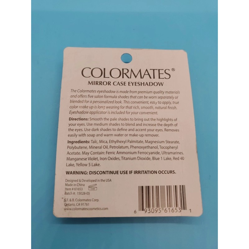 Colormates Mirror Case Eye Shadow Palette 61653 Mocha Motion