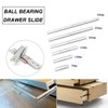 Powertool Drawer Runners Ball Bearing 1 Pair 16mm 2 Gang