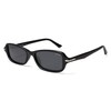 SOJOS SJ2376 Retro Polarised Slim Rectangular Sunglasses Women Men Vintage