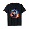Magical Feline Sorcerer: Enchanting Wizard Cat T-Shirt
