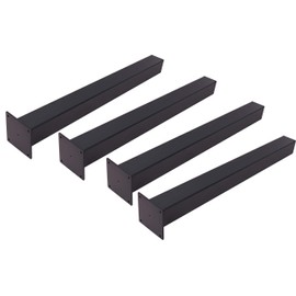 ECLV 4 x 28" Straight Steel Dining Table Legs, Steel Coffee Table Legs, Office Table Legs,Computer Desk Legs,Industrial Kitchen Table Legs,Black