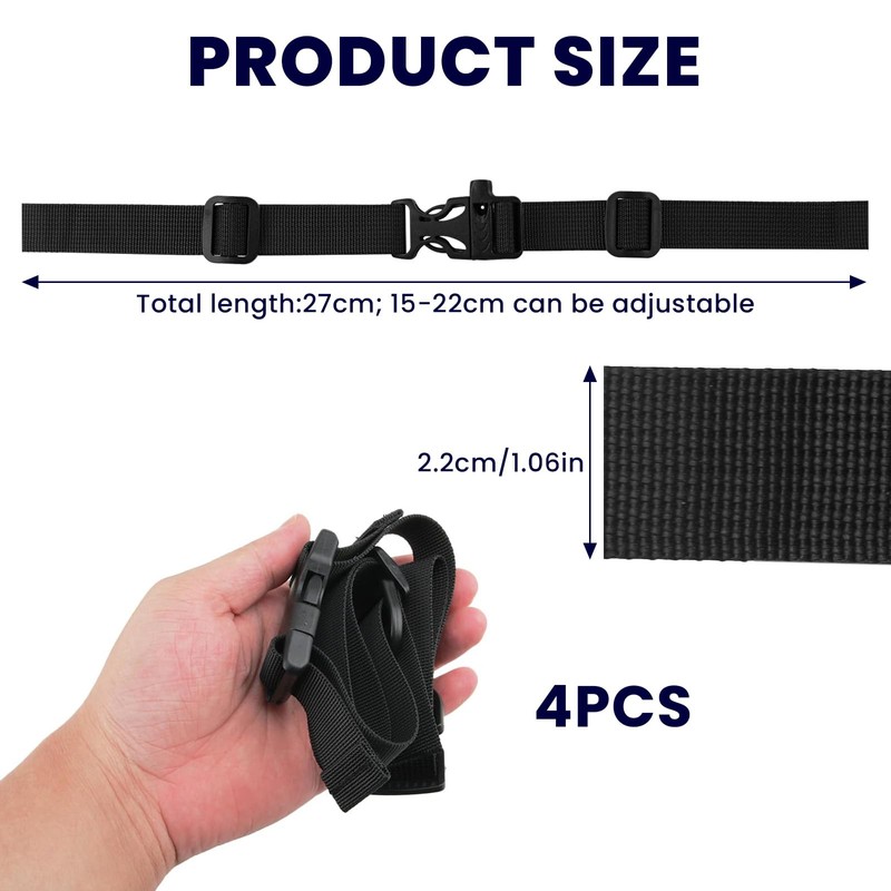 MOLENCO Pack of 4 Adjustable Chest Strap Backpack, Quick Release