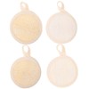 Beavorty 4pcs Exfoliating Face Scrubber Pads Soft Loofah Facial Exfoliator