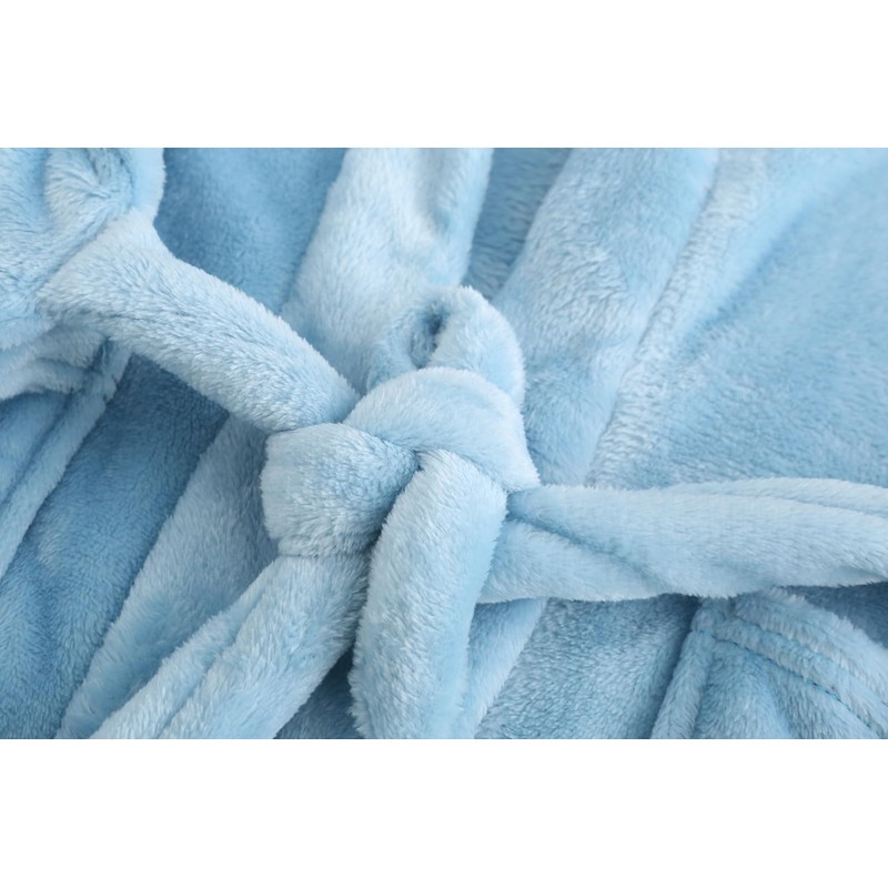 CJMJXPH Boys Fleece Robe, Hooded Toddler Soft Fuzzy Bathrobe for