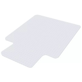 SEGAWE PVC Floor Studded Back with Lip For Pile Carpet 48" x 36" Home Office Chair Mat