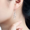Epoch World Silver Earrings for Women Girls, Hook Earrings Double