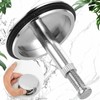 Oneroomone Universal Bath Stopper, Bathtub Stop 43mm, Sink Stop, Solid