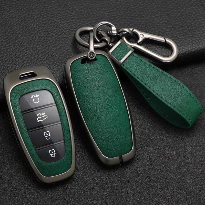 SANRILY PU Leather 4/5/7/8 Button Key Fob Cover Fit for