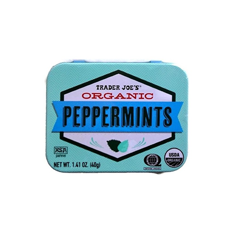 Trader Joe's Organic Peppermints Pack of 2 Vegan Gluten Free