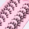 AKARA Natural Eyelashes, 7 Pairs, 3D False Eyelashes, Fake Lashes,