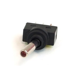 Phobya Rocker Switch - LED Red - 1-Pin On/Off Black (3pin) Water Cooling Monitoring