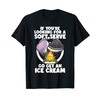 Pickleball Soft Serve Funny Pickleballer Lucky Pickleball T-Shirt, black