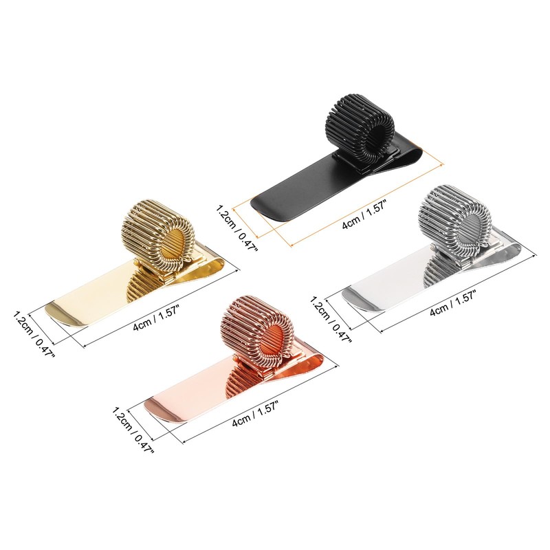 PATIKIL 4Pcs Pen Holder Clips, Metal Pen Clip Holder Adjustable